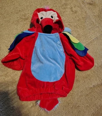Parrot Macaw Bird Sz 0-6 Months Halloween Costume Hooded Animal Toucan Infant - Image 1 of 3