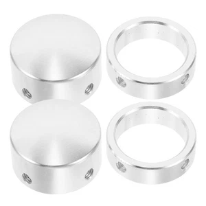  2 Sets Strength Equipment Handle Cover Aluminum Alloy Covers End for Fitness - Picture 1 of 12