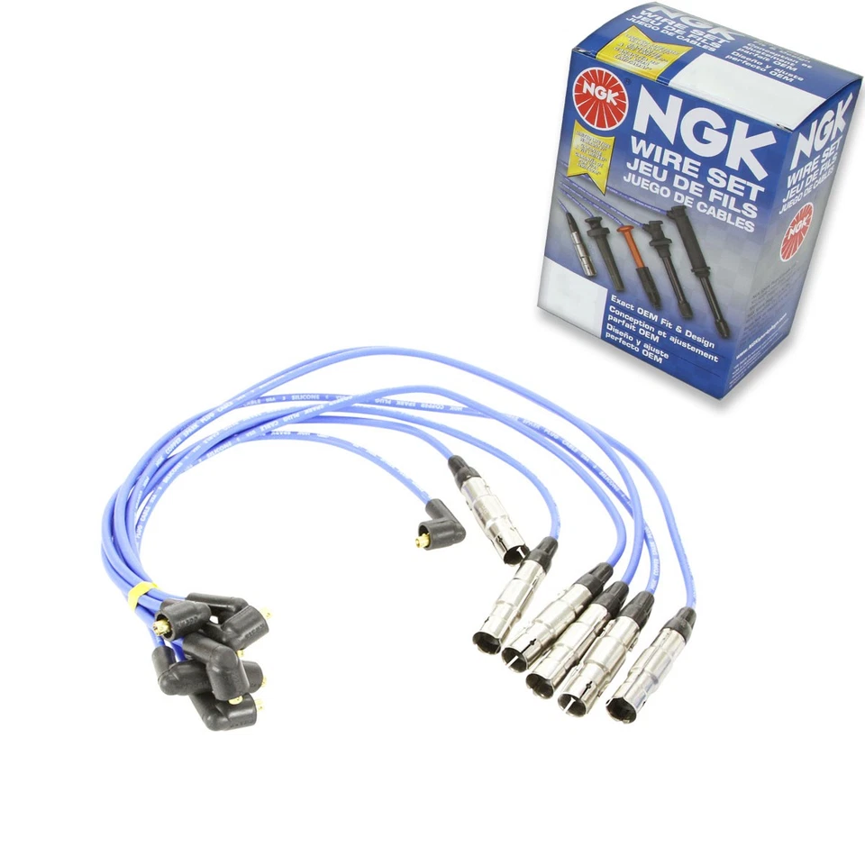 Juego de cables de bujía NGK de 1 pieza para Volkswagen Jetta 1994-1999 2,8 L V6 - Motor mr Foto 1 de 4