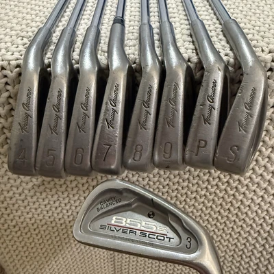 RH Tommy Armour Silver Scot Irons 3-SW (9 Clubs) Steel Stiff Flex Cavity Back - Image 1 of 4