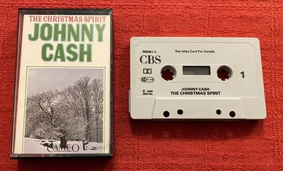 JOHNNY CASH - UK CASSETTE TAPE - THE CHRISTMAS SPIRIT - Image 1 of 4