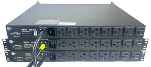 SET 3x Tripp Lite PDUMH20AT Rack PDUs 1HE 20A 120V Auto-Transfer Switch - Bild 1 von 5