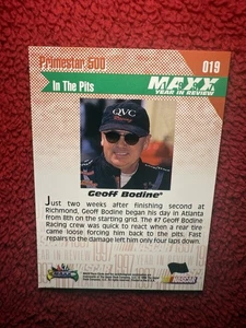Vintage 1998 Geoff Bodine Maxx Upper Deck Nascar Auto Trading Card 019 - Foto 1 di 12