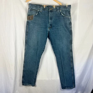 Pantalones de mezclilla para hombre Wrangler Riggs 42 x 32 pierna recta azul 103WAC5DT ropa de trabajo - Imagen 1 de 8