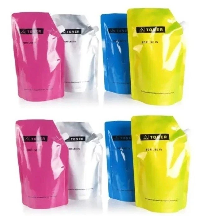 8 BULK TONER REFILL FOR  XEROX DOCUCOLOR 240 242 250 252  (C-Y-M-K) - Image 1 of 1