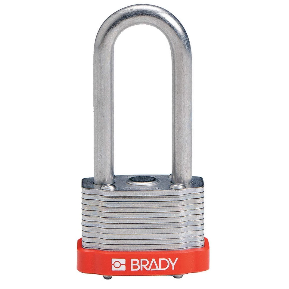 BRADY 118978 Keyed Padlock,Alike,1-5/16"W,PK6 39N329 - Image 1 of 1