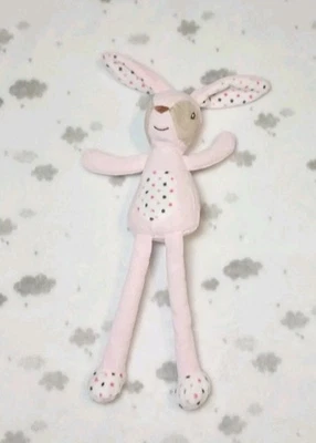 🍭 Hase 🍭  ergee  Baby Kuscheltier Stofftier ca. 36cm rosa weiß Punkte Kik  - Bild 1 von 2
