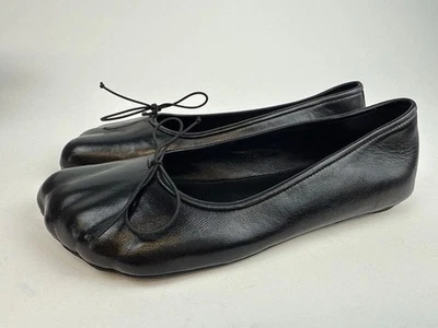 Balenciaga Anatomic Ballerina Flats Black Leather Size 35.5 New in Box - Image 1 of 4