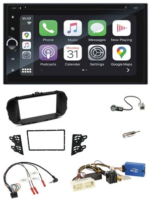 Blaupunkt USB DAB Bluetooth 2DIN TMC Lenkrad Navigation für Kia Soul 16-19 schwa - Bild 1 von 4