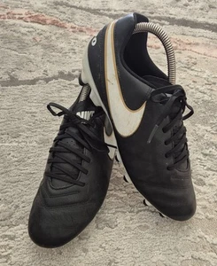Nike Tiempo Genio II Leather FG Football Boots (819218 010) UK 7 - Picture 1 of 7