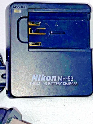 Cargador Nikon MH-53 genuino para EN-EL1 Coolpix 4800 E880 995 5700 8700 5400 OEM Foto 1 de 4
