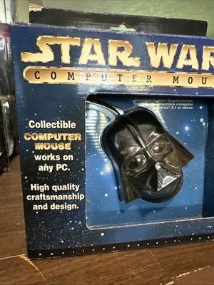 Star Wars Darth Vader Vintage Computer Mouse New Wired Plug And Play NIB - Image 1 of 4