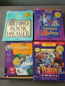 Macintosh Big Box Edutainment Lot Yukon Trail Museum Madness Rechtschreibung Bilderbuch - Bild 1 von 8