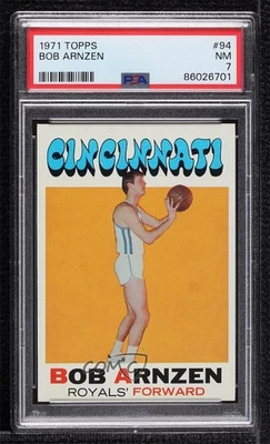 1971-72 Topps Bob Arnzen #94 PSA 7 Rookie RC - Image 1 of 2