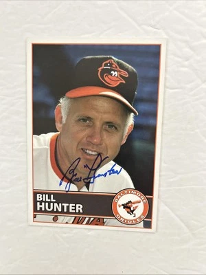 Billy Hunter Baltimore Orioles  Autographed Postcard - Image 1 of 2