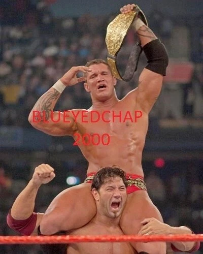 RANDY ORTON & BATISTA WRESTLER 8 X 10 WRESTLING PHOTO WWF - Изображение 1 из 1