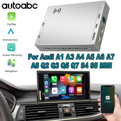 Kabelloses Carplay Android Auto für Audi 2009-2018 A3 A4 A5 A6 A7 RMC Q5 Q7 - Bild 1 von 4