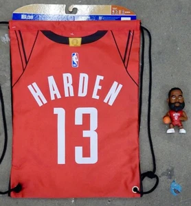 2 Pack James Harden Jersey Drawstring Backpack Bag NBA Houston Rockets Toy Beard - Picture 1 of 1
