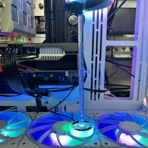 5V 3Pin ARGB VGA Graphics Card Support Aura Sync Height Adjustable for PC Case - Bild 1 von 12