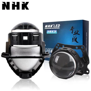 2x NHK Mini 2.5'' Bi LED Projector Lens LED Headlight Universal Retrofit LHD RHD - Picture 1 of 8