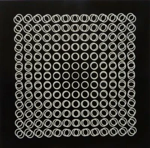 Victor Vasarely "Grafische Muster & Illusion " 1973  Farbdruck-Grafik - Bild 1 von 1