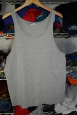 Bike vtg Gray Tank Top shirt 90% Cotton Men's Large Usa Made
