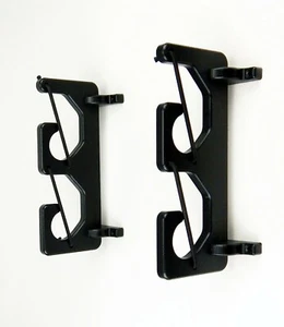 2 Fishing Rod Pole Reel Holder Gunwale Boat Mount Rack Bungee Secure Low Profile - Picture 1 of 3