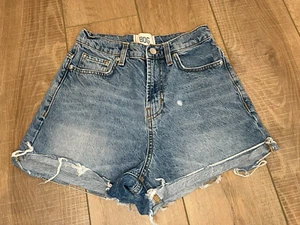 BDG Jean Shorts Urban Outfitters High Rise Denim Cutoff Blue A-Line Womens 26 - Picture 1 of 4