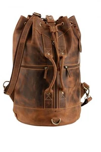 Borsa da mare vintage Greenburry zaino per il tempo libero zaino in pelle pelle - Foto 1 di 2