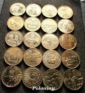 COMMEMORATIVE POLISH COINS (SET OF TWENTY) - POLAND'S STRUGGLE FOR INDEPENENCE - Picture 1 of 2