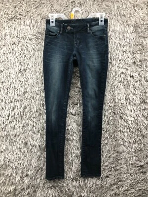 dELiA*s Jeans Size 00S Juniors Mid Rise Dark Wash Blue Denim - Image 1 of 4