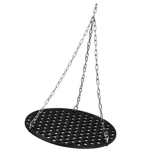 Gusseisen Grillrost Ø 54 cm mit Kette für Schwenkgrill preseasoned BBQ-Toro - Bild 1 von 5