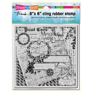"Estampilla adhesiva Stampendous Fran's 6"x 6"" VACACIONES EFÍMERA ~ BNIP ~ ¡Envío rápido! ¡BONITO! - Imagen 1 de 1