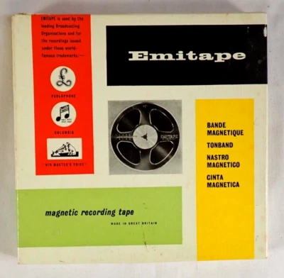 CINTA DE GRABACIÓN PHILIPS CARRETE A CARRETE EN CAJA DE EMISIÓN 2 Foto 1 de 4