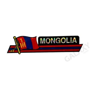 Mongolei Stoßstange Aufkleber/Flagge Aufkleber/""3 x 11 3/4" Stoßstange Aufkleber - Bild 1 von 1