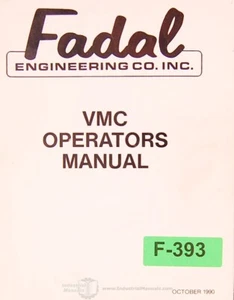 Fadal VMC Power and Program Procedures Manual 1990 - Picture 1 of 3