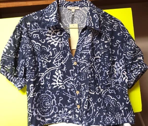 New Designer Siriano Top Blouse Shirt Women L - Picture 1 of 4