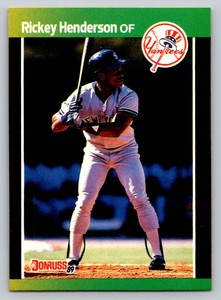 1989  Donruss #245 Rickey Henderson New York Yankees