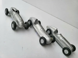 Tin Toy (die cast metal) Märklin-Western Germany 3 MERCEDES BENZ RACERS 1:43 SC. - Foto 1 di 12