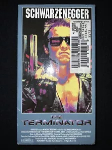 The Terminator VHS Sealed Rare 1992 Blue Cover Extended Play Watermark - Picture 1 of 9
