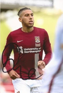 NORTHAMPTON: DANIEL POWELL SIGNED 6x4 ACTION PHOTO+COA - Picture 1 of 1