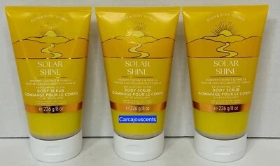 Bath & Body Works Solar Shine Exfoliating Glow Body Scrub set of 3 - Image 1 of 2