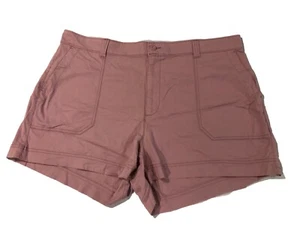 Old Navy Damen High-Rise OGC Chino Shorts schwarz Gummizug rosa Bund XXL - Bild 1 von 10
