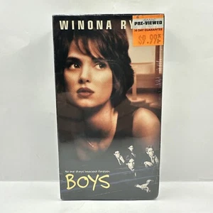 Boys VHS 1996 Winona Ryder Lukas Haas John C Reilly Blockbuster Sealed - Picture 1 of 6