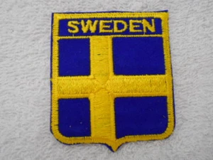 SWEDEN  COUNTRY FLAG NEW NAME PATCH TAG - Picture 1 of 1