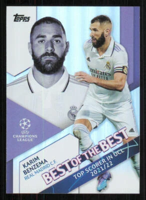 2022-23 Topps UEFA Club Competitions Best of the Best #BB1 Karim Benzema - Image 1 of 2