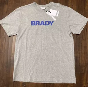 Neu mit Etikett Brady Brand + Live "BRADY" Wortmarke kurzärmliges T-Shirt grau Herren M. C1 - Bild 1 von 10