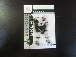 2001-02 SP Authentic # 95 Mike Modano (B60) # 1701/3500 Dallas Stars