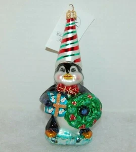 Radko PENGUIN Christmas Ornament 01-0154-0  - Picture 1 of 5