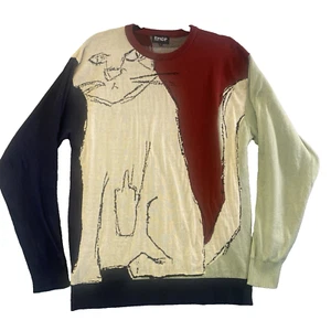 RIPNDIP Men Lord Nermal Cat Crew Neck Sweater Sz L Multicolor Long Sleeve 6-21 - Picture 1 of 8